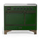 ILVE Majestic III 40-Inch Induction Range with 6 Induction Elements and Solid Door Electric Oven in Emerald Green with Burnished Trim (UMDIB40QNR3EGB)