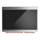 ILVE Majestic III 40-Inch Induction Range with 6 Induction Elements and Solid Door Electric Oven in Matte Graphite with Copper Trim (UMDIB40QNR3MGP)