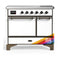 ILVE Majestic III 40-Inch Induction Range with 6 Induction Elements and Solid Door Electric Oven in RAL with Burnished Trim (UMDIB40QNR3RAB)