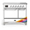 ILVE Majestic III 40-Inch Induction Range with 6 Induction Elements and Solid Door Electric Oven in RAL with Chrome Trim (UMDIB40QNR3RAC)