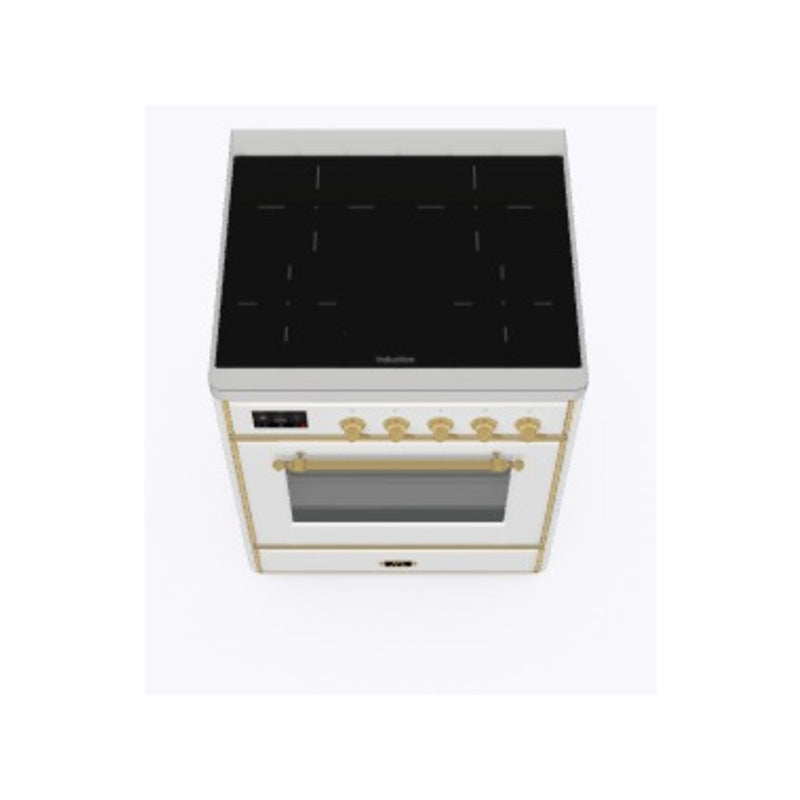 ILVE 36-Inch Majestic II induction Range with 5 Elements - 3.5 cu. ft. Oven - Brass Trim in Custom RAL Color (UMI09NS3RAG)