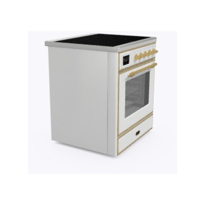 ILVE 36-Inch Majestic II induction Range with 5 Elements - 3.5 cu. ft. Oven - Brass Trim in Custom RAL Color (UMI09NS3RALG)