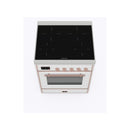 ILVE 36-Inch Majestic II induction Range with 5 Elements - 3.5 cu. ft. Oven - Copper Trim in Custom RAL Color (UMI09NS3RAP)