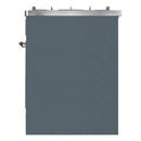 ILVE 30-Inch Majestic II induction Range with 4 Elements - 4 cu. ft. Oven in Blue Grey with Bronze Trim (UMI30NE3BGB)