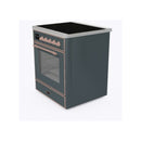 ILVE 30-Inch Majestic II induction Range with 4 Elements - 4 cu. ft. Oven in Blue Grey with Copper Trim (UMI30NE3BGP)