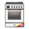 ILVE 30-Inch Majestic II induction Range with 4 Elements - 4 cu. ft. Oven in Custom RAL with Bronze Trim  (UMI30NE3RAB)