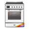 ILVE 30-Inch Majestic II induction Range with 4 Elements - 4 cu. ft. Oven - Chrome Trim in Custom RAL Color (UMI30NE3RALC)