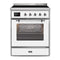 ILVE 30-Inch Majestic II induction Range with 4 Elements - 4 cu. ft. Oven in White with Chrome Trim (UMI30NE3WHC)