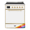 ILVE 30-Inch Majestic II induction Range with 4 Elements and 4 cu. ft. Solid Door Oven - Custom RAL Color (UMI30QNE3RAG)