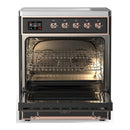 ILVE Majestic III 30-Inch Induction Range with 4 Induction Elements and Triple Glass Door Electric Oven in Matte Graphite with Copper Trim (UMIB30NR3MGP)