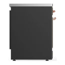 ILVE Majestic III 30-Inch Induction Range with 4 Induction Elements and Triple Glass Door Electric Oven in Matte Graphite with Copper Trim (UMIB30NR3MGP)