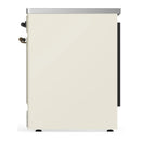 ILVE Majestic III 30-Inch Induction Range with 4 Induction Elements and Solid Door Electric Oven in Antique White with Burnished Trim (UMIB30QNR3AWB)