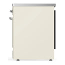 ILVE Majestic III 30-Inch Induction Range with 4 Induction Elements and Solid Door Electric Oven in Antique White with Chrome Trim (UMIB30QNR3AWC)