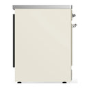 ILVE Majestic III 30-Inch Induction Range with 4 Induction Elements and Solid Door Electric Oven in Antique White with Chrome Trim (UMIB30QNR3AWC)