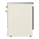 ILVE Majestic III 30-Inch Induction Range with 4 Induction Elements and Solid Door Electric Oven in Antique White with Copper Trim (UMIB30QNR3AWP)