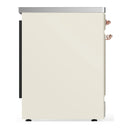 ILVE Majestic III 30-Inch Induction Range with 4 Induction Elements and Solid Door Electric Oven in Antique White with Copper Trim (UMIB30QNR3AWP)