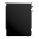 ILVE Majestic III 30-Inch Induction Range with 4 Induction Elements and Solid Door Electric Oven in Glossy Black with Chrome Trim (UMIB30QNR3BKC)