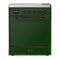 ILVE Majestic III 30-Inch Induction Range with 4 Induction Elements and Solid Door Electric Oven in Emerald Green with Burnished Trim (UMIB30QNR3EGB)