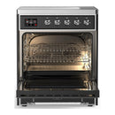 ILVE Majestic III 30-Inch Induction Range with 4 Induction Elements and Solid Door Electric Oven in Matte Graphite with Chrome Trim (UMIB30QNR3MGC)