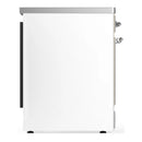 ILVE Majestic III 30-Inch Induction Range with 4 Induction Elements and Solid Door Electric Oven in White with Chrome Trim (UMIB30QNR3WHC)