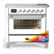 ILVE Majestic III 36-Inch Induction Range with 6 Induction Elements and Triple Glass Door Electric Oven in RAL with Chrome Trim (UMIB36NR3RAC)