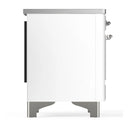 ILVE Majestic III 36-Inch Induction Range with 6 Induction Elements and Triple Glass Door Electric Oven in White with Chrome Trim (UMIB36NR3WHC)