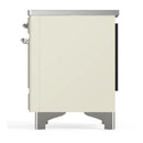 ILVE Majestic III 36-Inch Induction Range with 6 Induction Elements and Solid Door Electric Oven in Antique White with Chrome Trim (UMIB36QNR3AWC)