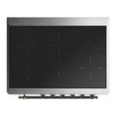 ILVE Majestic III 36-Inch Induction Range with 6 Induction Elements and Solid Door Electric Oven in Emerald Green with Burnished Trim (UMIB36QNR3EGB)