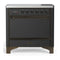 ILVE Majestic III 36-Inch Induction Range with 6 Induction Elements and Solid Door Electric Oven in Matte Graphite with Burnished Trim (UMIB36QNR3MGB)