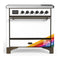 ILVE Majestic III 36-Inch Induction Range with 6 Induction Elements and Solid Door Electric Oven in RAL with Burnished Trim (UMIB36QNR3RAB)