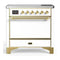 ILVE Majestic III 36-Inch Induction Range with 6 Induction Elements and Solid Door Electric Oven in White with Brass Trim (UMIB36QNR3WHG)