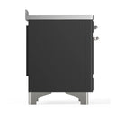 ILVE Majestic III 48-Inch Induction Range with 6 Induction Elements and Triple Glass Door Electric Oven in Matte Graphite with Chrome Trim (UMIB48NR3MGC)