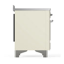 ILVE Majestic III 48-Inch Induction Range with 6 Induction Elements and Solid Door Electric Oven in Antique White with Chrome Trim (UMIB48QNR3AWC)