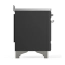 ILVE Majestic III 48-Inch Induction Range with 6 Induction Elements and Solid Door Electric Oven in Matte Graphite with Chrome Trim (UMIB48QNR3MGC)
