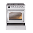 ILVE Nostalgie II Noblesse 30-Inch Natural Gas Dual Fuel Range with Triple Glass Door in Custom RAL with Chrome Trim (UN30NMPRAC)