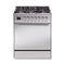 ILVE Nostalgie II Noblesse 30-Inch Propane Gas Dual Fuel Range with Solid Door in Stainless Steel with Chrome Trim (UN30QNMPSSCLP)