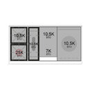 ILVE 48-Inch Nostalgie II Noblesse Natural Gas Dual Fuel Range with 5 Sealed Burners, Griddle, French Top and Triple Glass Door Oven in Stainless Steel with Chrome Trim (UN48FSNMPSSC)