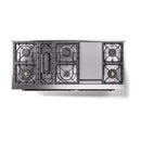 ILVE 60-Inch Nostalgie II Noblesse Natural Gas Dual Fuel Range   in Emerald Green with Bronze Trim (UN60FNMPEGB)