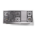 ILVE 60-Inch Nostalgie II Noblesse Natural Gas Dual Fuel Range   in Midnight Blue with Bronze Trim (UN60FNMPMBB)