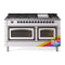 ILVE 60-Inch Nostalgie II Noblesse Natural Gas Dual Fuel Range   in Custom RAL with Bronze Trim (UN60FNMPRAB)