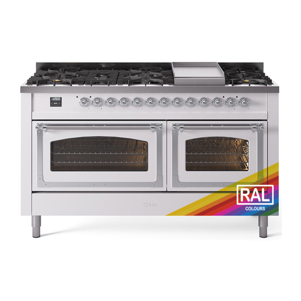 Dual fuel range with two oven windows, front control knobs, stainless finish