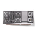 ILVE 60-Inch Nostalgie II Noblesse Natural Gas Dual Fuel Range   in Stainless Steel with Copper Trim (UN60FNMPSSP)