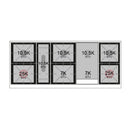 ILVE 60-Inch Nostalgie II Noblesse Propane Gas Dual Fuel Range with 9 Sealed Burners, Griddle, and Solid Door Oven in Emerald Green with Brass Trim (UN60FQNMPEGGLP)
