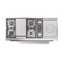 ILVE 60-Inch Nostalgie II Noblesse Propane Gas Dual Fuel Range with 7 Sealed Burners, Griddle, French Top, and Solid Door Oven in Midnight Blue with Copper Trim (UN60FSQNMPMBPLP)