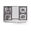 ILVE 40-Inch Nostalgie II Noblesse Propane Gas Dual Fuel Range with Triple Glass Door Oven in Custom RAL with Chrome Trim (UND40FNMPRACLP)