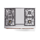ILVE 40-Inch Nostalgie II Noblesse Propane Gas Dual Fuel Range with Triple Glass Door Oven in Custom RAL with Copper Trim (UND40FNMPRAPLP)