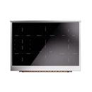ILVE Nostalgie II Noblesse 36-Inch Induction Range with Triple Glass Door in Burgundy with Copper Trim (UNI366NMPBUP)