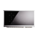 ILVE Nostalgie II Noblesse 48-Inch Induction Range with Triple Glass Door in Glossy Black with Bronze Trim (UNI486NMPBKB)