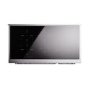 ILVE Nostalgie II Noblesse 48-Inch Induction Range with Solid Door Oven in Stainless Steel with Chrome Trim (UNI486QNMPSSC)