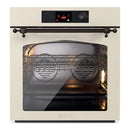 ILVE Nostalgie II 30-Inch Pyrolytic Single Wall Oven with 4.4 Cu. Ft. Capacity in Antique White with Burnished Trim (UOV30NTPYAWB)